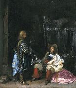 Gerard ter Borch the Younger The messenger, known as The unwelcome news oil painting artist